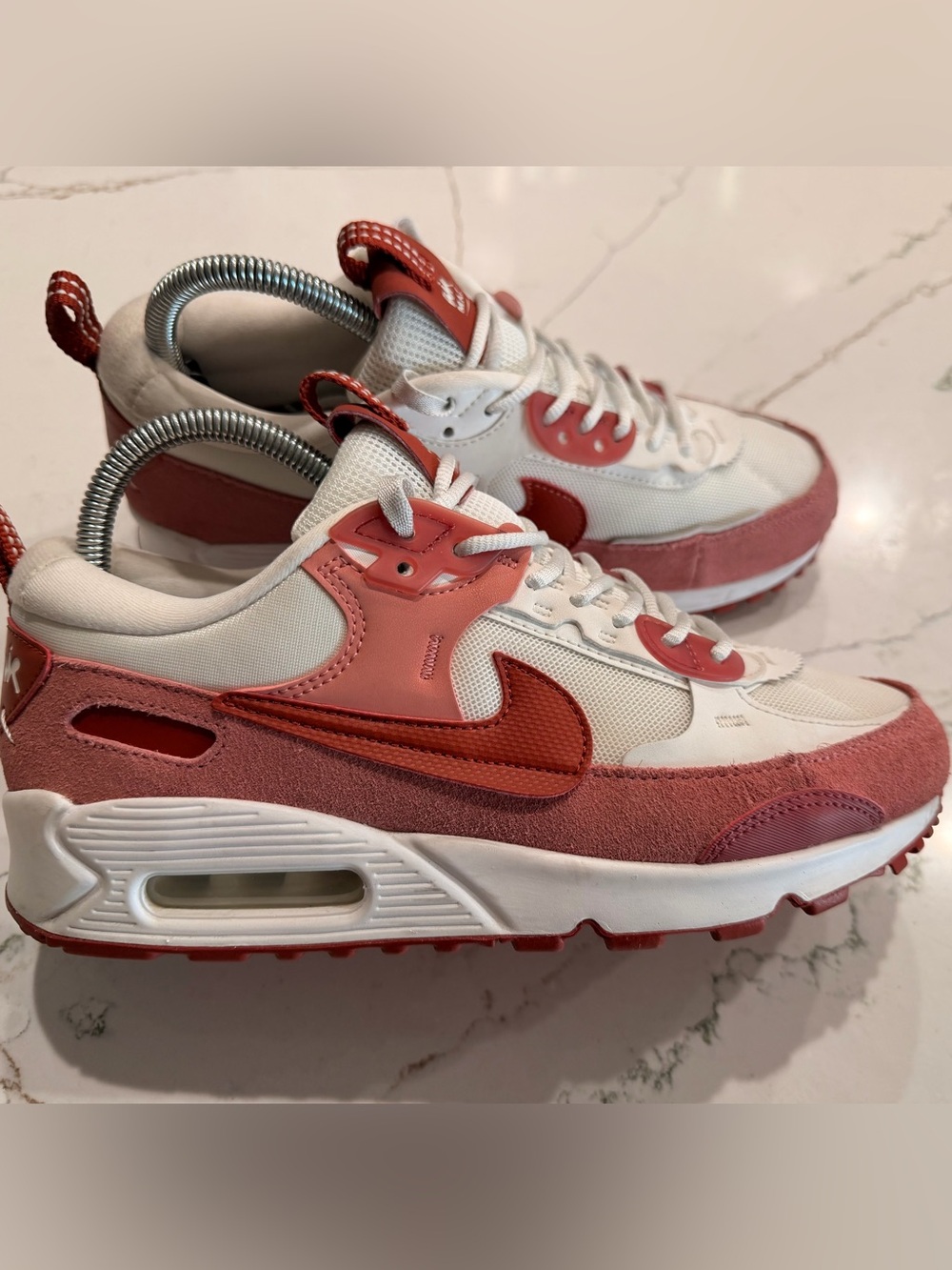 Nike Women's Air Max 90 Futura shoes "Red Stardust" size 8 - Picture 6 of 11
